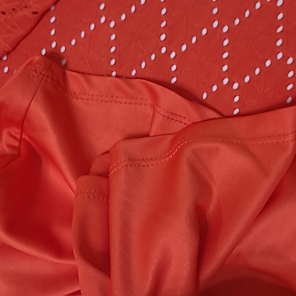 Ruby Rd Eyelet Ruffle Sleeve Blouse - Reddish Dar… - image 6